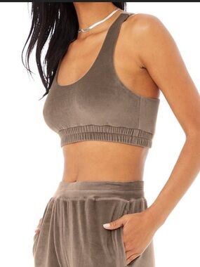 Alo Yoga Velour Scoop Bra